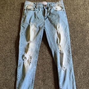 Men Skinny Fit Ripped Jeans Waist 32